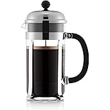 Bodum Chambord SAN Plastic French Press Coffee Maker, 34 Ounce, Chrome