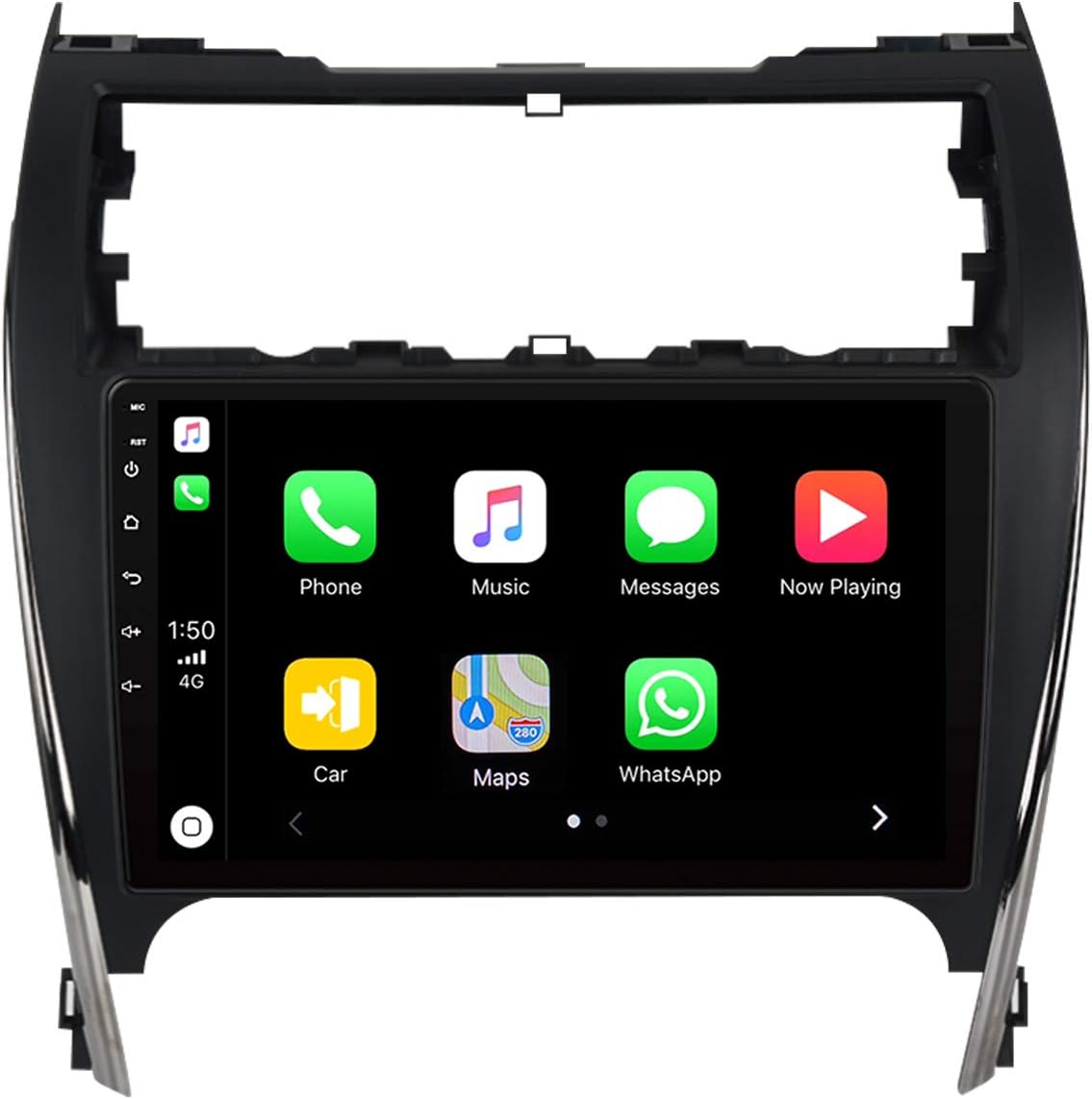 ViaBecs 10.2" Andorid 10.0 Car Radio with Bluetooth 5.0 for Toyota Camry 2012 2013 2014 4GB/64GB Head Unit Car Stereo with Apple Carplay Wireless 1280 x 720 GPS Navigation WiFi FM/AM