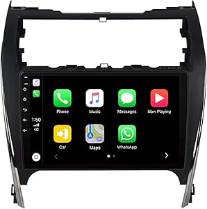 ViaBecs 10.2" Andorid 10.0 Car Radio with Bluetooth 5.0 for Toyota Camry 2012 2013 2014 4GB/64GB Head Unit Car Stereo with Apple Carplay Wireless 1280 x 720 GPS Navigation WiFi FM/AM