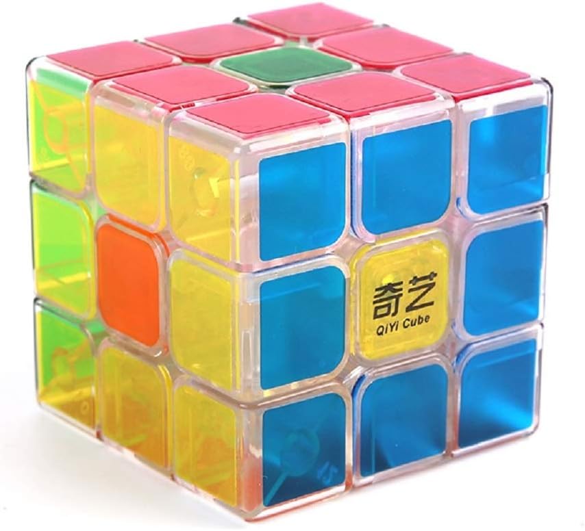 D ETERNAL QiYi Jelly Edition Sail 6 cm Cube 3x3x3 High Speed Transparent Cube Puzzle