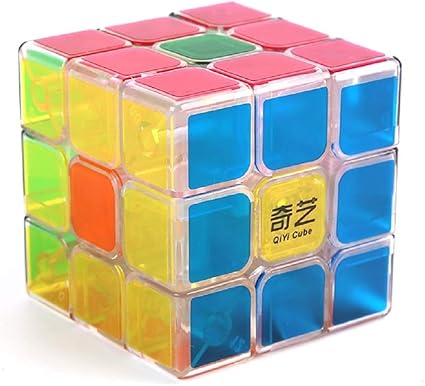 D ETERNAL QiYi Jelly Edition Sail 6 cm Rubiks Rubix Cube 3x3x3 High Speed Transparent Cube Puzzle