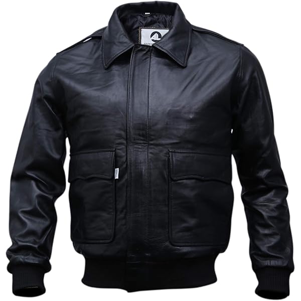 Amazon.com: Mens Genuine Black Hooded Bomber Leather Jacket | Real