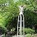 Attraction Design Antiqued Metal Weathered Metal Garden Angel Statue
