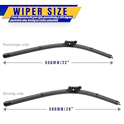 2 wipers Replacement For 2018-2020 VW Volkswagen