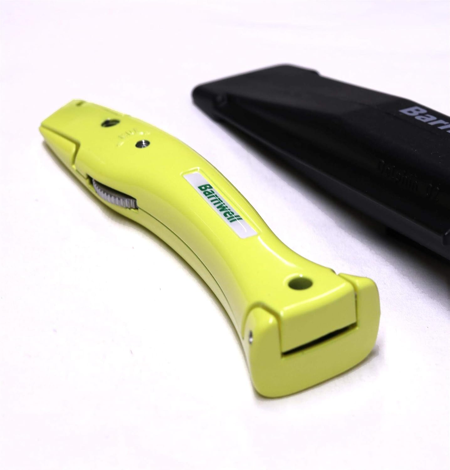 Barnwell Yellow Dolphin Delphin Carpet Fitters Work Trimming Fixed Handle and Holster NO Blades, Silver - Image 3