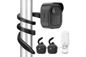 Gresur All-New Flexible Twist Mount Compatible with Blink Outdoor (4th &3rd Gen), Weather Proof Protective Housing for Blink Camera System (Black, 2Pack)