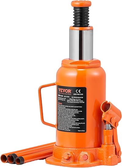 VEVOR 20 Ton Hydraulic Bottle Jack 240-450mm Lift Range Car Truck Pickup Repair