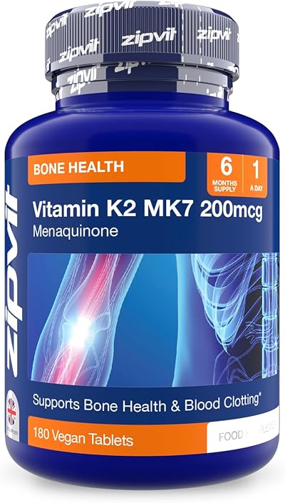 Zipvit Vitamin K2 MK7 200mcg High Strength 180 Vegan Tablets 6 Months