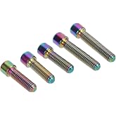 Demeras Front Rear Derailleur Screw , M4 3Pcs 13 . 5 2Pcs 20mmCage Screws Alloy for DIY(Colorful)
