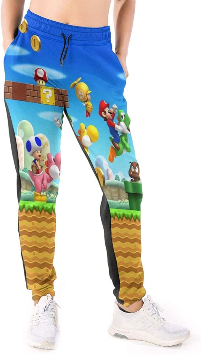 Persimmon Wind Year Super Mario Women's Active Sweatpants Joggers