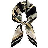 PLIPON Pure Mulberry Silk Square Scarf - 27"x27" Printed Headscarf Neckerchief Hair Scarves for Women