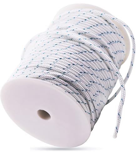 Corde De Démarrage Nylon 4mm X 50m - Pour Tondeuse, Tronçonneuse, Débroussailleuse… Polyvalente Et Résistante