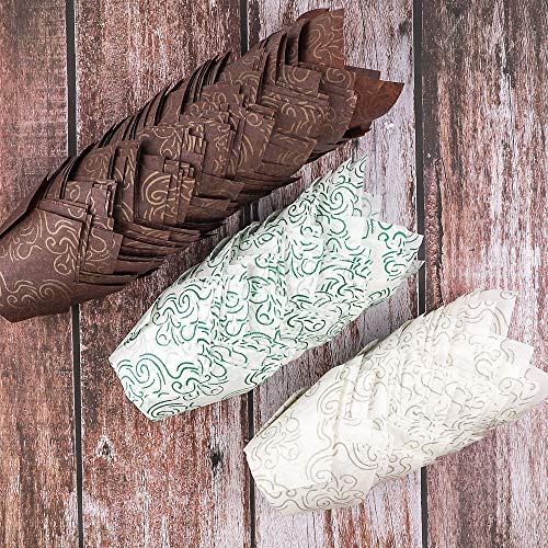 image for BAKHUK 200pcs Tulip Baking Cups Muffin Liners Wrappers Baking Cup Hold