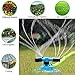 TOLOCO Garden Sprinkler, 360° Automatic Rotating Portable Lawn Sprinkler, Adjustable Gardening Supplies 3 Arm Nozzle Watering System- Water Up to 3,600 Sq. Ft. Coverage