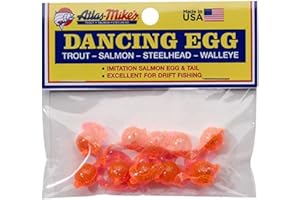 Atlas Mike's Bag of Dancing Salmon Fishing Bait Eggs (Pack of 10)