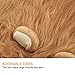 Gimilife Dog Lion Mane, Dog Costume Lion Mane Wig Halloween Costumes for Medium Large Dog with Ears & Tail, Fancy Lion Hair Dog Clothes Holiday Party (L Size,Light Brown)