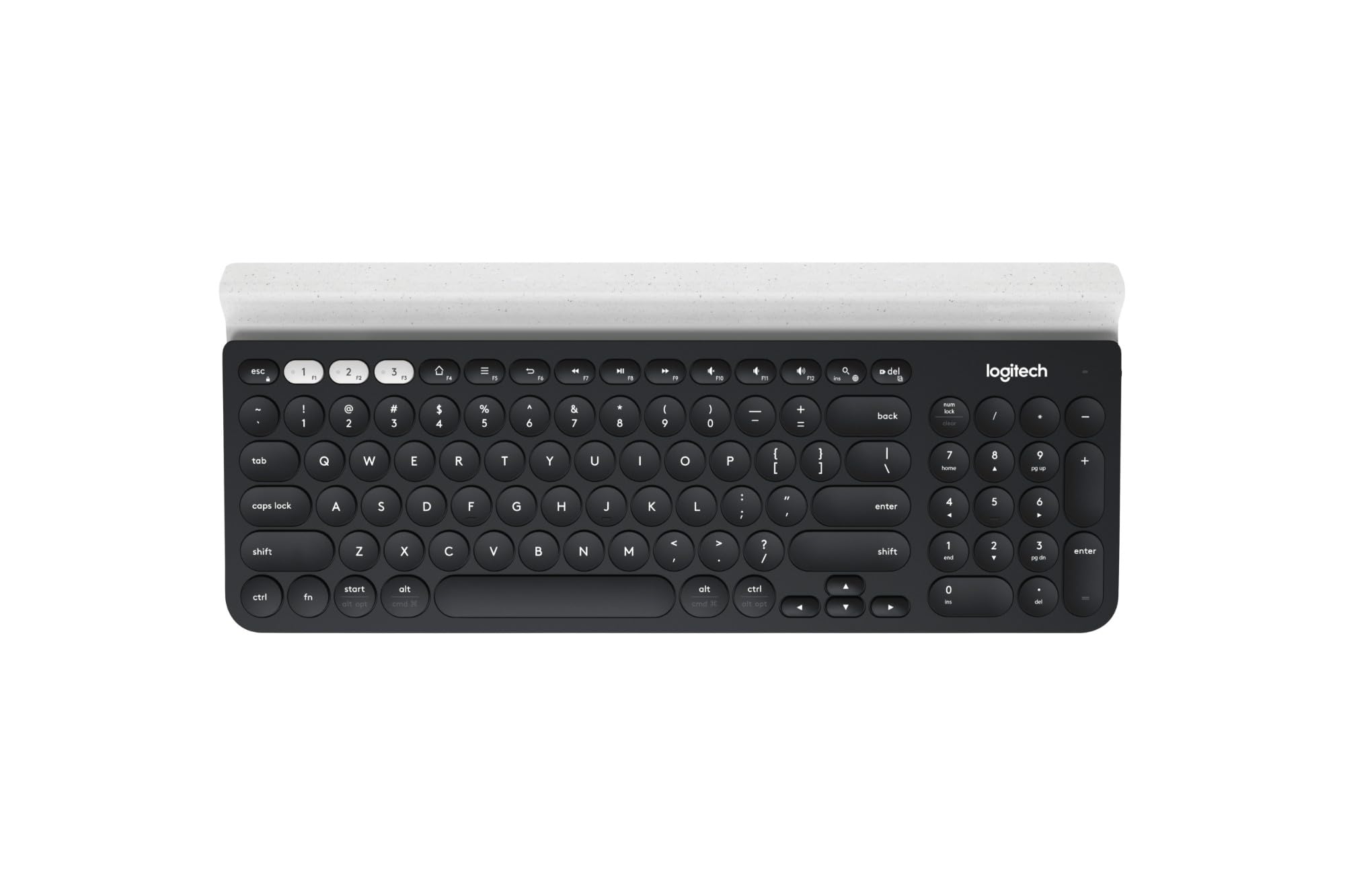 Logitech K780 Multi-Device Wireless Keyboard, QWERTY US International Layout - Grey