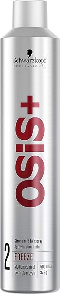 Schwarzkopf OSiS+ Freeze Finish Haarspray für starken Halt, 500 ml, 1er Pack, (1x 0,5 L)