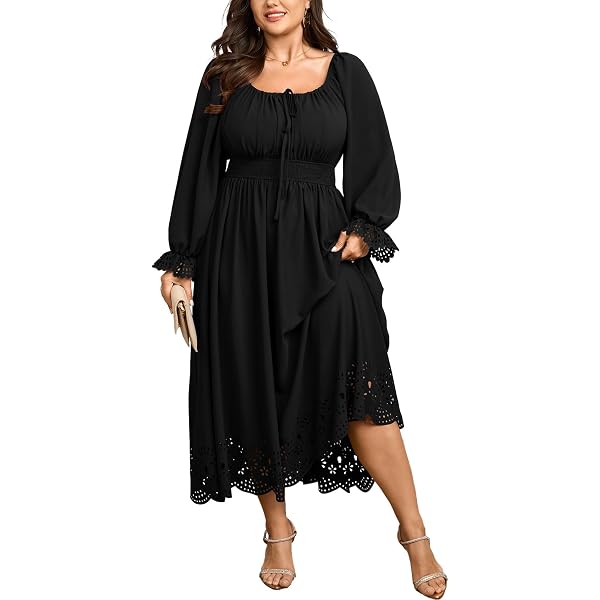 thumbnail image 2 of Likwispect Cotton And Linen V-Neck Midi Dress(S-3XL, Solid 2 of 9