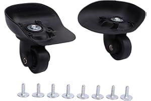 Luggage Wheels Replacement, ABS Low Noise Shock Absorption Swivel Casters, 2 Pieces - Durable Material, Easy Installation, Id