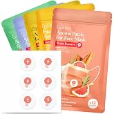 Aromatherapy Scented Stickers 60 Count, 5 Mixed Scents - for Face Mask | Essential Oil Patches for Face Mask, Pillows, Clothes and Car Vents - Lasts 3-5 Hours, Odor Blocker, Aroma Mask Patch Set