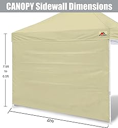 SCOCANOPY SideWall for 12x12ft Canopy Frame, 3 Pack