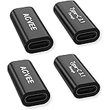 AGVEE [4 Pack] USB-C Female to Female Adapter, PD 100W Quick Charge USB 3.2 3.1 Gen2 Type C 10G Data Coupler Extender Extensi