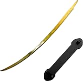 45" Full Length Gold Stainless Steel Hand of Melania Sword with Base - Collectible Weapon for Gamers and Fans