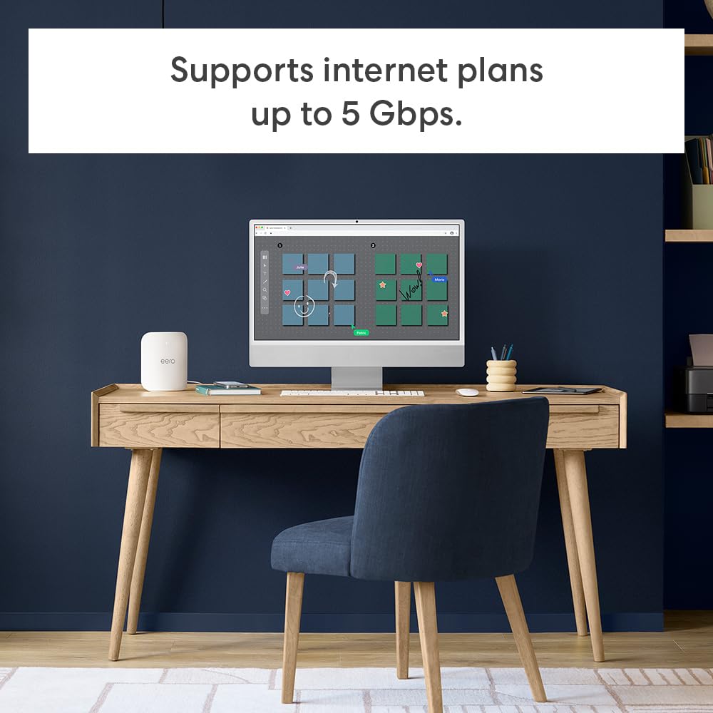 Amazon eero Pro 7 tri-band mesh Wi-Fi 7 router (newest model) - Supports internet plans up to 5 Gbps, Coverage up to 6,000 sq. ft., 3-pack