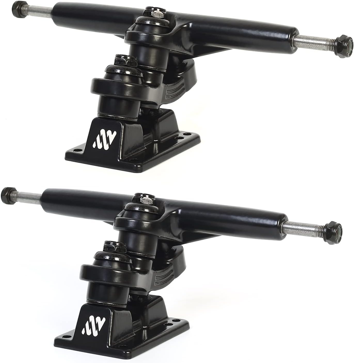 Photo 1 of Huacozy ANTWHEEL Sidewinder II Longboard/Skateboard/surf Skateboard Black Skateboard Double Kingpin Trucks (Set of 2) (7" Hanger 9.72" Axle)