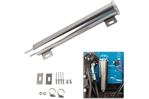 BAGARAATAN 2"x13" Universal Radiator Overflow Tank,Stainless Steel Coolant Overflow Tank 20 OZ
