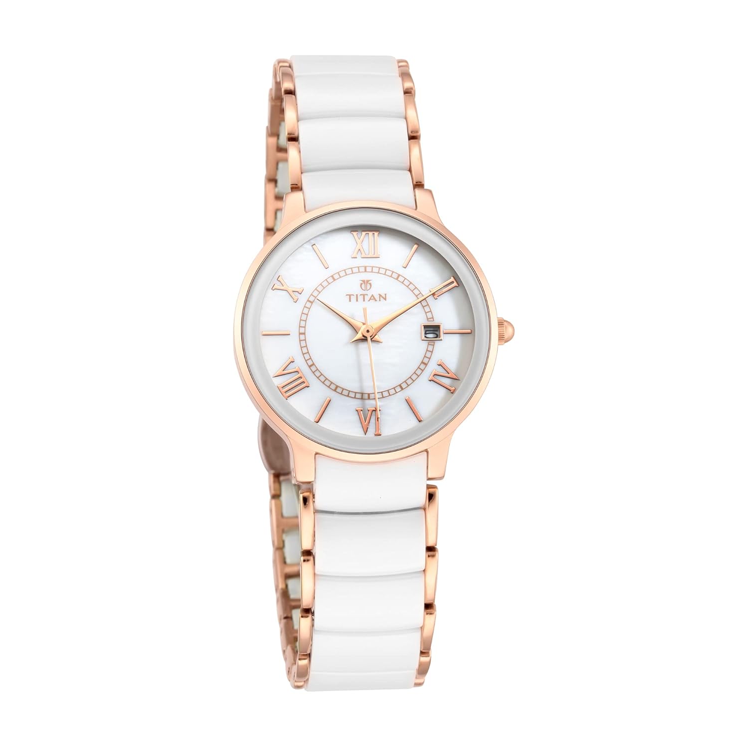 Buy Titan Ceramic Analog White Dial Women's Watch -NL95016WD02 ...