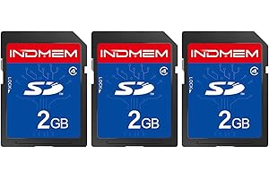 SD Card 2GB (3 Pack) Class 4 Flash Memory Cards MLC Stanard Secure Digital Cards Camera Cards