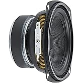 PRV AUDIO 4 Inch Midrange Speaker 4MR60-4, 60 Watts Program Power, 4 Ohm, 30 Watts RMS Power Pro Audio Loudspeaker (Single)