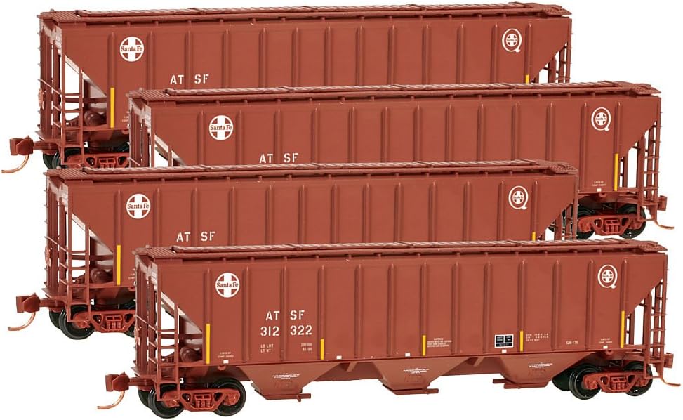 Micro Trains N at&SF 4-CAR Runner Pack