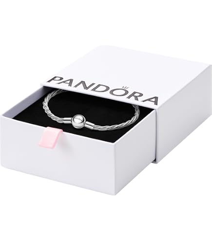 Amazon.com: PANDORA Moments Studded Chain Bracelet - Compatible