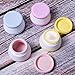 Silicone Travel Cream Jars Cosmetic Containers with Sealed Lids 20ml Per Piece Assorted for Face Hand Body Cream Travel Size Accessories(4 Pack)