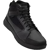 OTB T-Kool Mid Tactical Boots for Men and Women – Lightweight, Breathable, All-Terrain Combat Boots with Slip-Resistant Sole, Men’s Low-Viz Boot, Black Leather