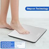 HOMEBUDS Bathroom Scales, 0.1 lb/0.05 kg, 28 st/400 lb/182 kg, LED view 3