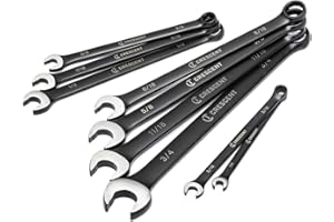 Crescent 9 Piece X10 12 Point Long Pattern Combination SAE Wrench Set - CCWS9BS