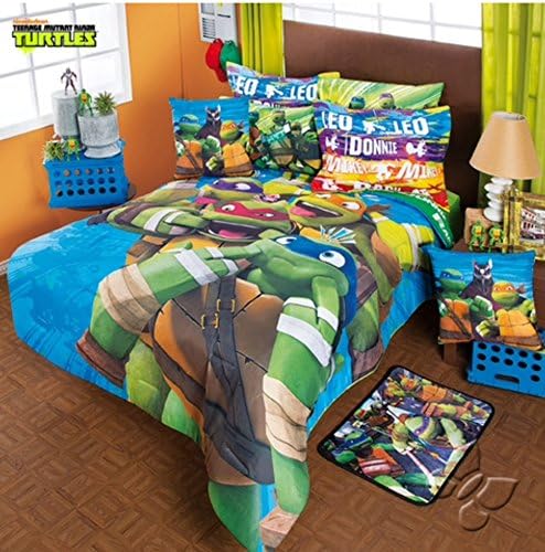 TEENAGE MUTANT NINJA TURTLES ORIGINAL COMFORTER SET 6 PCS TWIN