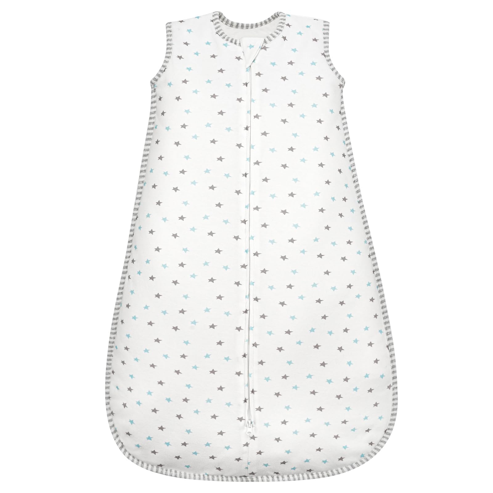 TURMIN Baby Sleeping Bag 1.5 Tog - Cotton Winter Newbron Sleeping Bag 0-6 Months Quilted Sleep Sack, Soft Warm Toddler Sleep Bag for Boys Girls Essentials, Star — image 1