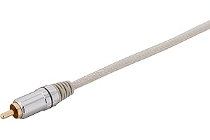 AmerTac - Zenith AS3015B 24K Gold Premium Subwoofer Cable 15 Feet