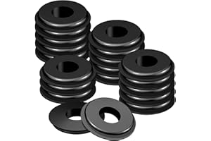 Yiachuii 20 PCS Glad Hand Seals, YiaChuii Black Rubber Glad Hand Seals for Semi Trucks 10028