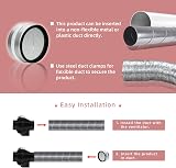 WeCooper 100mm 4 Inch Connector With Backdraught Shutter Non-Return Damper view 6