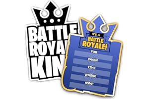 UKEBOBO 30 Gaming Party Invitations Card with Envelopes - Double Sided - Video Game Invitations - Game Party Supplies