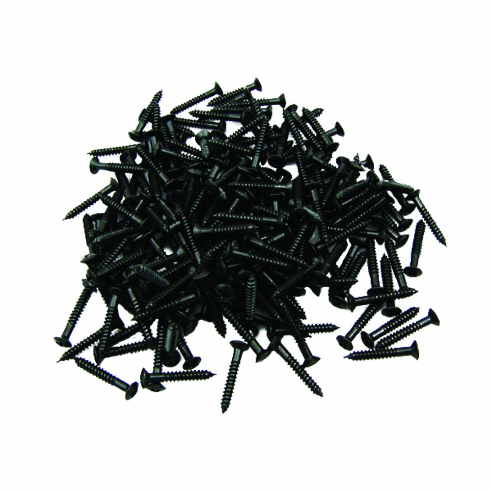 Musiclily 2.5 * 18mm Guitar Humbucker Pickup Ring Countersunk Screws,Black (20 Pieces)