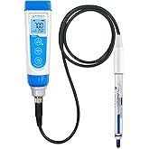 Apera Instruments PH60-HT Handheld pH Meter Tester Kit with LabSen 865 pH/Temp. Electrode for Lab-Grade pH Measurement in High Temperature and/or Corrosive Water Solutions