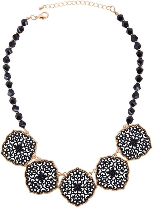 efigo Fashion Statement Necklace Choker Collar Bib Necklace Vintage