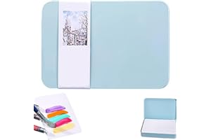 Watercolor Postcards Blank 4 X 6, 24 Sheets Fine Grain Cotton Watercolor Cards in Tin 140lb/300gsm Postcards for Notes, Greet